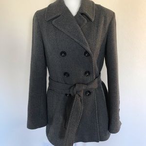 Calvin Klein Gray Wool Blend Jacket Size 6